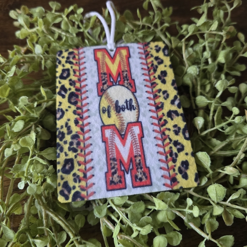Leopard Print MOM of Both Air Freshener